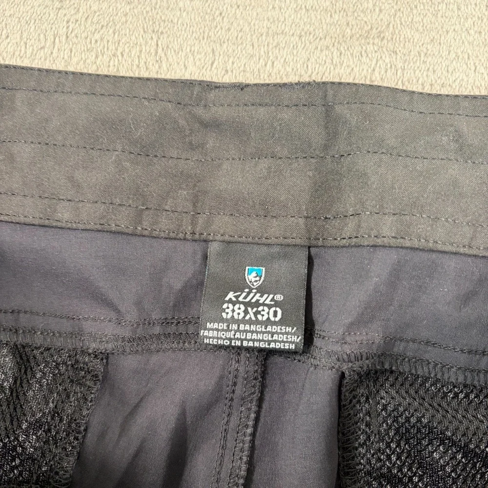 Kuhl Renegade Rock Cargo Pants Men‎ 38x29.5 Black Tapered Fit UPF 50+ NWOT